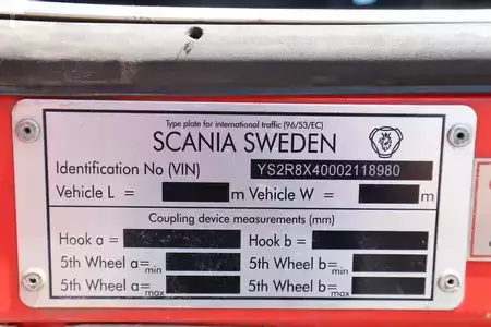 Andet 2016 Scania R580 V8 8X4 RETARDER BIG AXLES FULL STEEL EURO 6 (19)