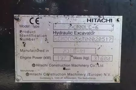 Beltegraver 2018 Hitachi ZX300 LC-6 | TOOTH BUCKET | QUICK COUPLER (20)