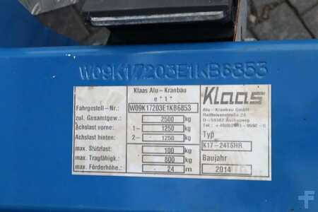 Mobilkraner 2014 Klaas K17/24 TSHR | 24 METER | 800 KG | TRAILER CRANE | (20)