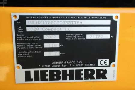Escavadora de rastos 2022 Liebherr R920 COMPACT LC | ENGCON | 3X BUCKET | DOZER BLADE (20)