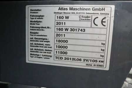 Mobilbagger 2011 Atlas 160W | ROTOTILT | GRIPPER | BUCKET | DOZER BLADE (20)