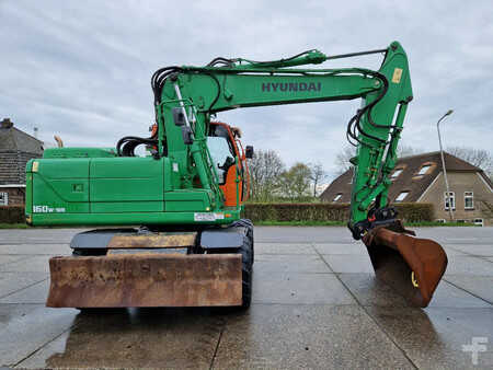 Excavadoras de ruedas 2015 Hyundai Robex 160W-9A met 6-cilinder Cummins motor (28)