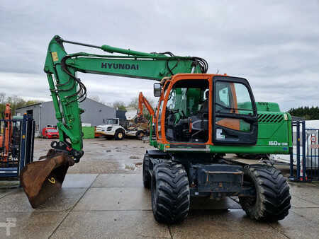 Excavadoras de ruedas 2015 Hyundai Robex 160W-9A met 6-cilinder Cummins motor (29)