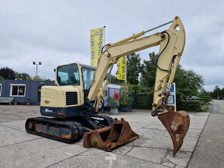Minigraver 2014 Hyundai Robex CR60-9 met airco en 3 bakken (2)