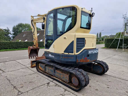 Minigraver 2014 Hyundai Robex CR60-9 met airco en 3 bakken (3)