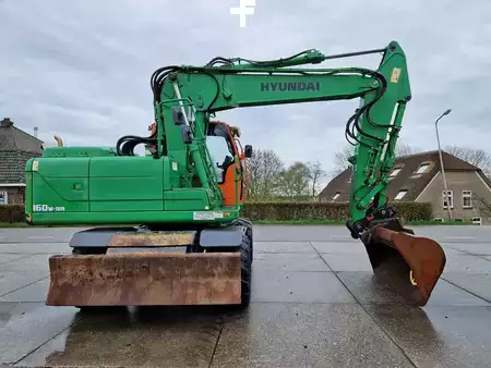 Mobiele graafmachines 2015 Hyundai Robex 160W-9A with 6-cylinder Cummins (19)