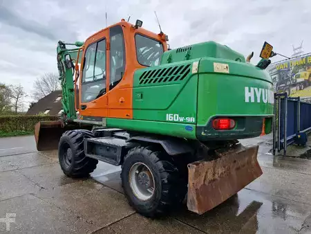 Mobiele graafmachines 2015 Hyundai Robex 160W-9A with 6-cylinder Cummins (3)