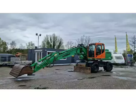 Mobiele graafmachines 2015 Hyundai Robex 160W-9A with 6-cylinder Cummins (30)