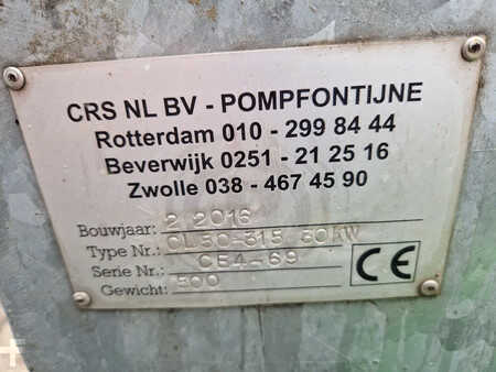 Pompfontijne BBA CL elektrische 380V. hogedrukpompen (2X)