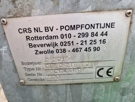 Pompfontijne BBA CL elektrische 380V. hogedrukpompen (2X)