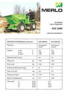Mini dumpere 1995 Merlo DM1000 (2)