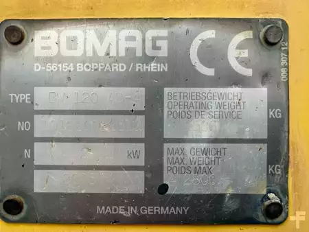 Tandemruller 2005 BOMAG BW 120 AD-4 // 2005 / 2200 H/ Vibration (18)