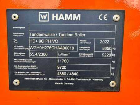 Walce gładkie 2022 Hamm Tandemwalze HAMM HD + 90I PH VO - BJ.2022 - 597H (15)