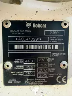 Bobcats 2012 Bobcat S 160 //BJ. 2012 / 2088H/SW/Gabel/Böschungsmäher (16)