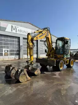 Mobil gravemaskin 2013 Komatsu PW 98 MR-8 //BJ. 2013/14351H/SW/4 Buckets (2)
