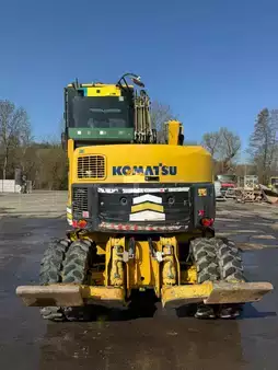 Mobil gravemaskin 2013 Komatsu PW 98 MR-8 //BJ. 2013/14351H/SW/4 Buckets (4)