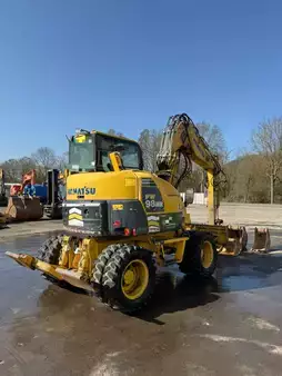 Mobil gravemaskin 2013 Komatsu PW 98 MR-8 //BJ. 2013/14351H/SW/4 Buckets (5)