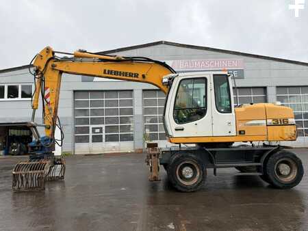 Pelle sur pneus 2008 Liebherr A 316 Litronic **BJ. 2008 * 9635 H/Greifer/ZSA (1)