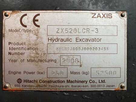 Hitachi ZX520 LCR-3 **BJ. 2008 *17454H/Klima/TOP Zustand