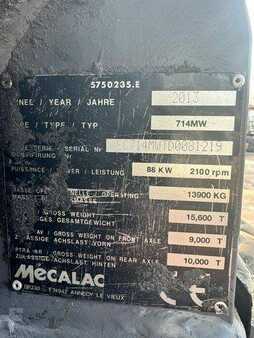 Mobil gravemaskin 2013 Mecalac 714 MW ** BJ. 2013 *14979/SW/3 Löffel (15)