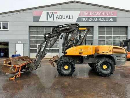 Mobil gravemaskin 2008 Mecalac 12 MTX Mit 4 Löffeln und Eine Gabel (4)