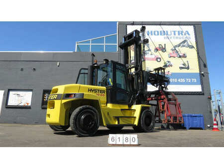 Mobil grävmaskin 2006 Hyster H10.00XM-6 heftruck met stenenklem (11)