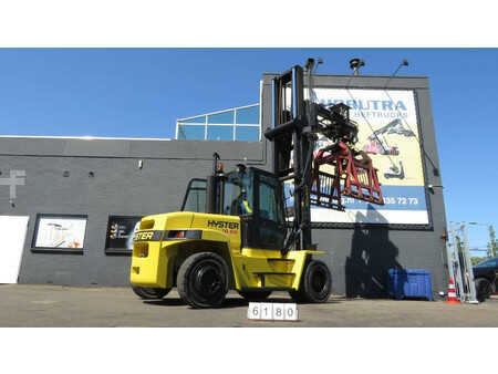 Mobil grävmaskin 2006 Hyster H10.00XM-6 heftruck met stenenklem (12)