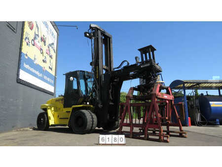 Mobil grävmaskin 2006 Hyster H10.00XM-6 heftruck met stenenklem (3)