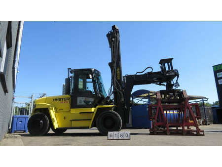 Mobil grävmaskin 2006 Hyster H10.00XM-6 heftruck met stenenklem (4)
