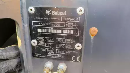 Mini pelle 2018 Bobcat E 08 (11)