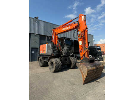 Mobilní bagry 2011 Hitachi ZX145W-3 mobiele kraan (6)