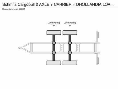 Remorques industrielles 2009 Schmitz Cargobull 2 AXLE + CARRIER + DHOLLANDIA LOADLIFT (20)