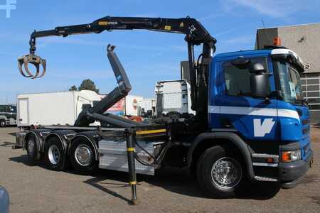 Náklaďák 2016 Scania P410 P 410 + PALFINGER EPSILON + HOOK + 8X2 STEERING AXLE (2)