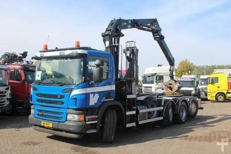 Náklaďák 2016 Scania P410 P 410 + PALFINGER EPSILON + HOOK + 8X2 STEERING AXLE (4)