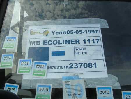 Truck 1997 Mercedes-Benz Ecoliner 1117 + EURO 2 + MANUAL (19)