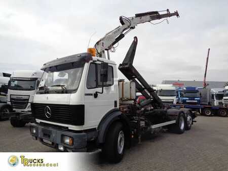 Truck 1992 Mercedes-Benz SK 2433 + Semi-Auto + PTO + Serie 14 Crane + 3 pedals (1)