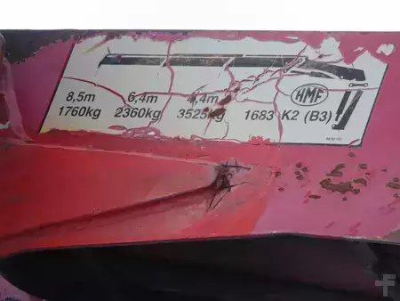 Lastbil 2003 DAF CF 85.380 + MANUAL + HMF 1680 + HYVA + 6X2 (8)