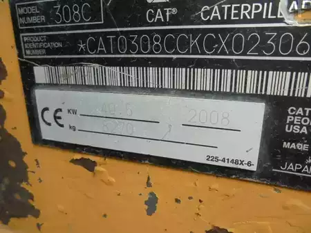 Minibagry 2008 Caterpillar 308C CR 4966 HOURS!! (19)