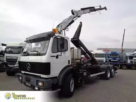Kamion 1992 Mercedes-Benz SK 2433 Semi-Auto + PTO + Serie 14 Crane + 3 pedals (1)