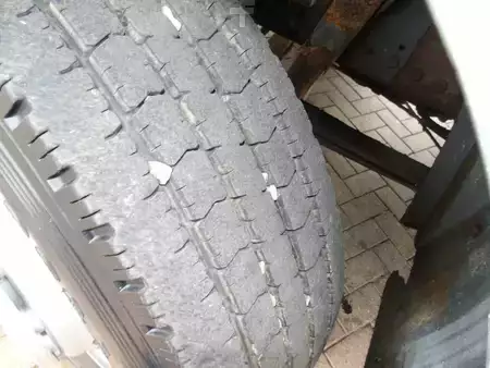 Lastbil 2001 DAF CF 75.240 ATI + EURO 2 + HIAB 090 + 3SIDE TIPPER (19)