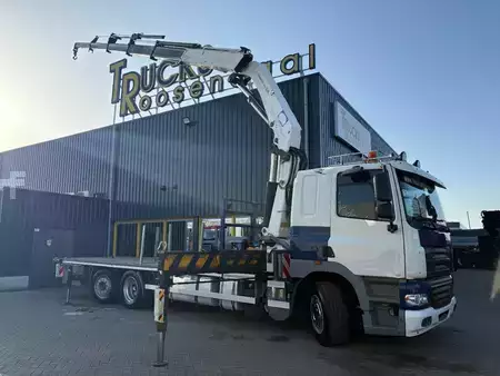 Vrachtwagen 2009 DAF CF 85.410 + HMF 42 TON + REMOTE + 6X2 + EURO 5 + MANUAL (1)