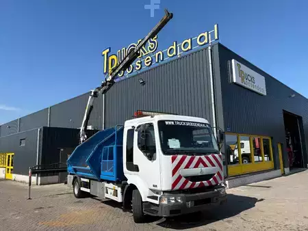 Lastbil 2003 Renault Midlum 220 + PALFINGER PK 6001 + tipper + remote + manual (15)