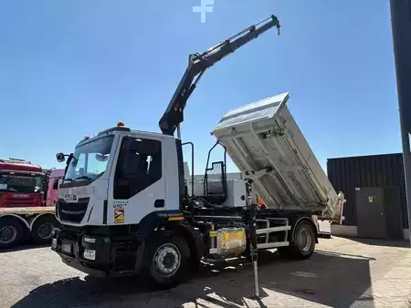 Lastebil 2016 Iveco Stralis 190E31 + HIAB 111 B-2 HIDUO + 3 SIDE TIPPER + EURO 6 + 1 (4)