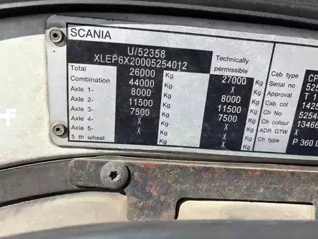 Truck 2011 Scania P 360 + HOOK ARM SYSTEM + 6X2 + EURO 5 + HEIGHT ADJUSTABLE HOOK (9)