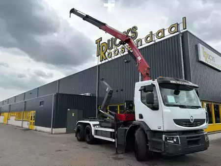 Lastbil 2009 Renault Premium 370DXI + HMF 1430 K3 + 6X4 + HOOKSYTEM + EURO 5 (1)