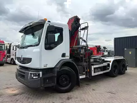 Lastbil 2009 Renault Premium 370DXI + HMF 1430 K3 + 6X4 + HOOKSYTEM + EURO 5 (5)