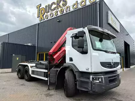 Lastbil 2009 Renault Premium 370DXI + HMF 1430 K3 + 6X4 + HOOKSYTEM + EURO 5 (6)