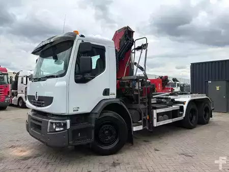 Lastbil 2009 Renault Premium 370DXI + HMF 1430 K3 + 6X4 + HOOKSYTEM + EURO 5 (5)