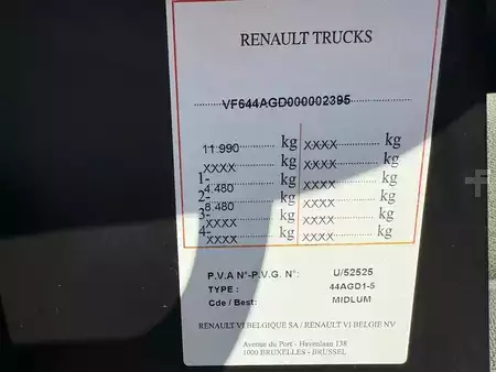 Kuorma-auto 2009 Renault Midlum 220 DXI + CARRIER XARIOS 600 + EURO 5 + ELEVATOR + 12T (16)