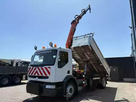 Lastbil 2003 Renault Premium + PALFINGER PK 10000. 2 X EXT. + REMOTE + 3 SIDE TIPPER (4)
